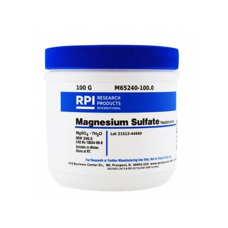 Rpi Magnesium Sulfate Heptahydrate, 100 G M65240-100.0